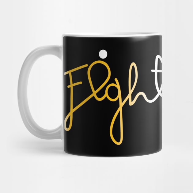 Fighter- Childhood Cancer Gifts Childhood Cancer Awareness by AwarenessClub